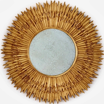 40W/40H Mirror - Raphael Gold Sun Antiqued Glass