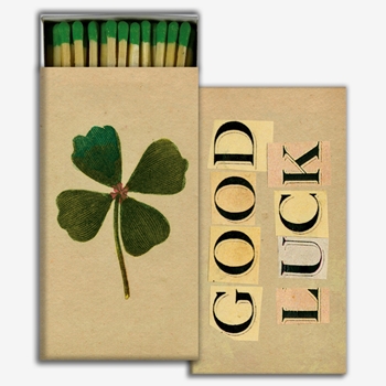 Matches - John Derian - Good Luck Clover - 4x2in Box50