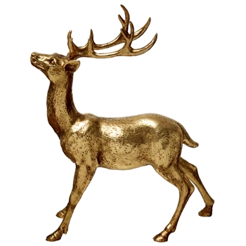 Figure - Deer Gold Standing 11W/14H