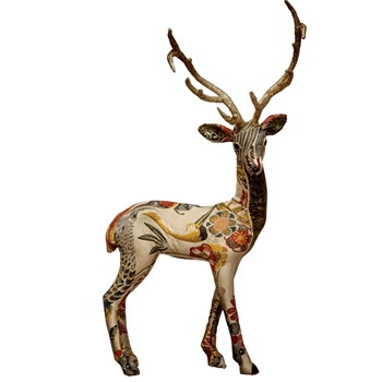 Figure - Deer Tapestry Textiles Standing 15W/22H