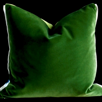 Designers Guild Cushion - Varese Fir & Lime Velvet 17SQ