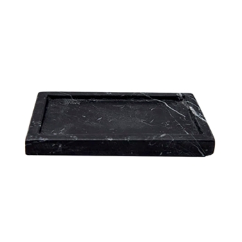 Lothantique - Belle de Provence Marble Soap Tray Black 5.5x3.5x .75in