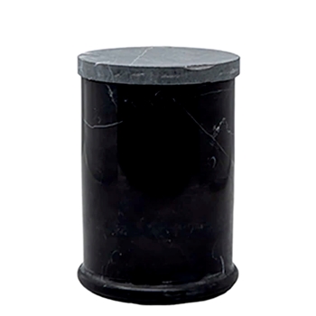 Lothantique - Belle de Provence Marble Cotton Jar 3x4.5in Black