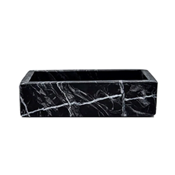Lothantique - Belle de Provence Marble Caddy Tray 7x4x1.5in Black