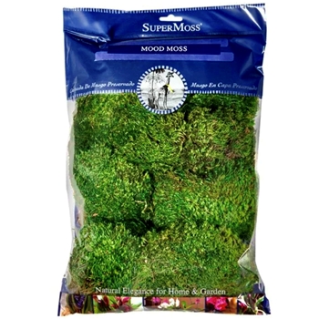 Moss Preserved - Mood Buns Natural Green - 7OZ PKG - 200 Cubic Inches