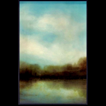 41W/61H Framed Giclee Canvas - Mist Through Trees Frame M1118