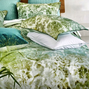 Designers Guild Tarbana Natural ( Verde) Bedding