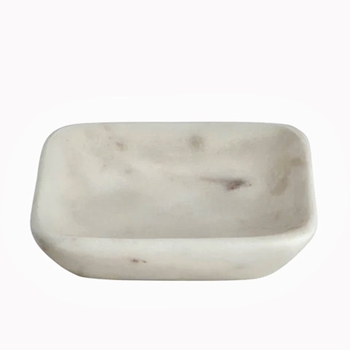 Lothantique - Belle de Provence Marble Soap Tray White 3.5SQ