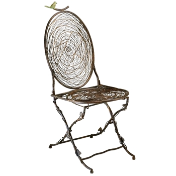 Dining Chair - Birdnest - Patinated Iron Wire 16W/23D/40H