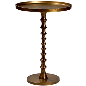 Accent Table - Bradford Brass Modern Spindle Tray Top 19W/26H