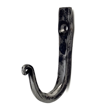 Hook - Forged Wrought Iron - Perfect All Purpose 1.5W/3H Inches