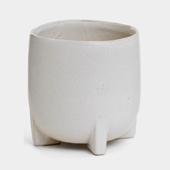 Planter - Calmont White Ceramic Footed 6W/7H