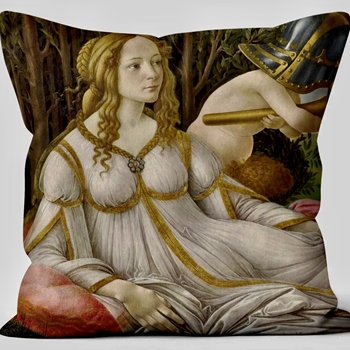Cushion -  Venus & Mars- Sandro Botticcelli - 18SQ with Luxurious Synthetic Down Insert