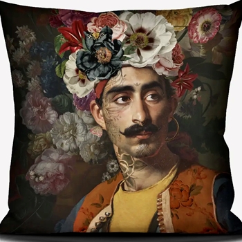 Voglio Bene France - Outdoor Poly Canvas Cushion Hassan 24SQ - Outdoor Poly  Insert