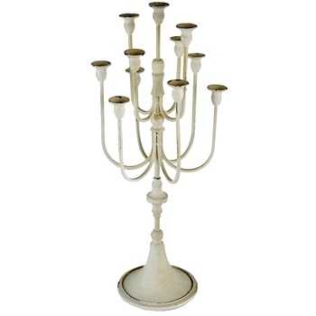 Candelabra - Alice 11 Candles 13Wx39H Antique White