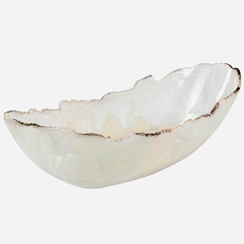 Bowl - Labasa Oyster 20W/8D/5H - Cast Resin