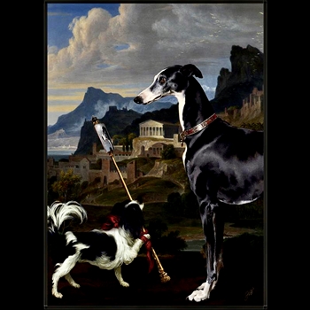32W/44H Gallery Float Black Frame - The Muse I  - Jackie Von Tobel - Custom Canvas Sizes 24x33, 30x42, 36x50