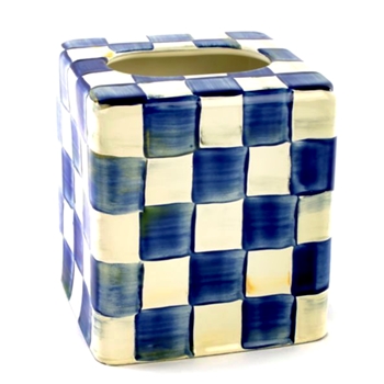 Royal Check Tissue Box Cube 5in Cube