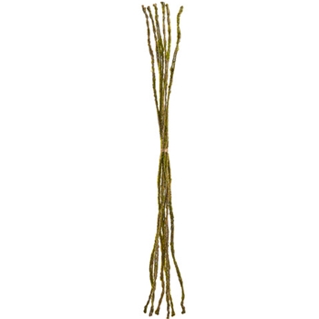 Moss - Covered Supporting Twig Wire - Bundle of 6  37in PBM101-GR/BR