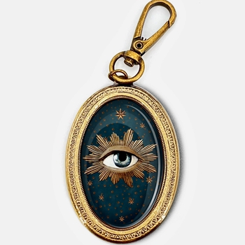 Voglio Bene France - Key Ring 2x3in - Sacred Eye