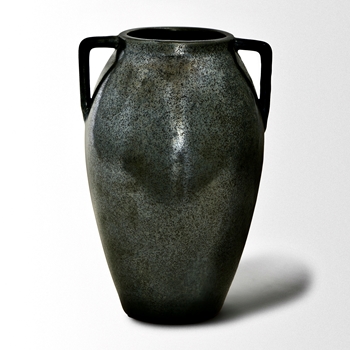 Vase - Kora Jar 8x11in Patina Ceramic