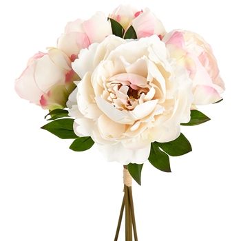 Peony - Bouquet - Blush 14IN - FBP006-PE - Real Touch