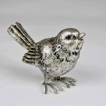 Bird - Sparrow Silver 3in