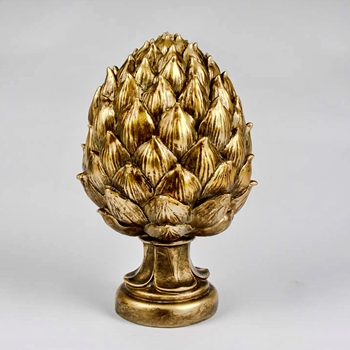 Finial - Gold Artichoke 7x11in