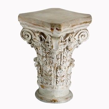 Accent Table - Capitol Antique White - Resin 16W/25H