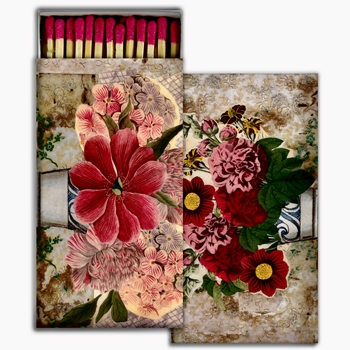 Matches - John Derian Bouquet Collage- 4x2in Box50