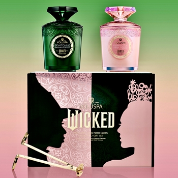 Voluspa - Wicked - Glinda's Perfectly Pink Yuzu & Bewitching Banyan Forest Gift Box Candle 8.5oz  60HR