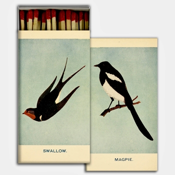 Matches - Swallow & Magpie - 4x2in Box50