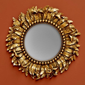 13W/13H - Mirror - Golden Plumage