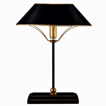 Lamp - Daphne - Black & Gold 13x7x17H