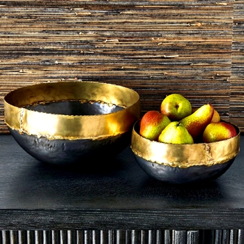 Bowl -  Forged Bronze 2 Sizes 12x6 or 9x4in Sold individually