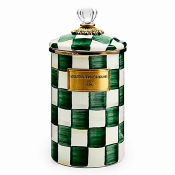 Emerald Check - Canister Large 68OZ 5W/10H