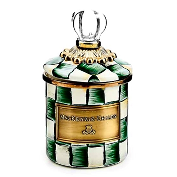 Emerald Check - Canister Mini 14OZ 4W/3H