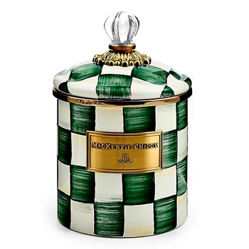 Emerald Check - Canister Small 38OZ 5W/8H