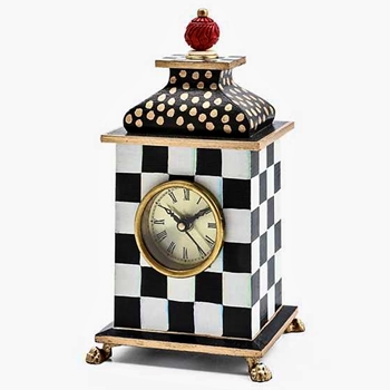 Clock - Courtly Check Desk 6x6x9in