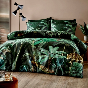 Siona Duvet Cover Emerald Forest Super King  Euro 103x87in
