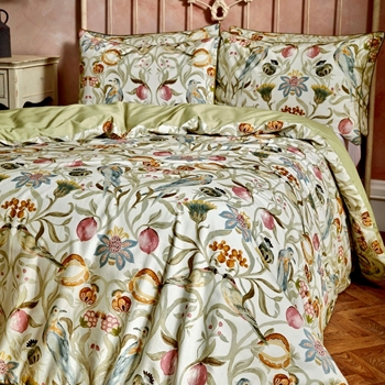 Liberty Songbird Stone Duvet Cover Super King  Euro 103x87in