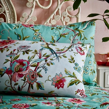 Chinoiserie Azure Sham Cover - Queen 30x20in Set of 2