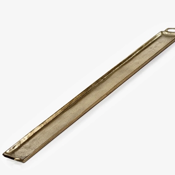 Tray - Alloy Gold Long 40x5.5in Plated Aluminium