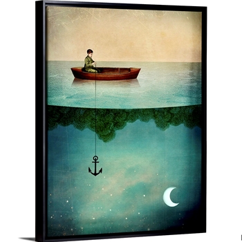 13W/17H Framed Stretched Canvas - Entering Dreamland - Catrin Welz-Stein