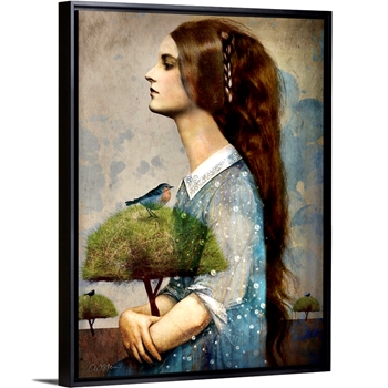 13W/17H Framed Stretched Canvas - Plant Me a Tree - Catrin Welz-Stein