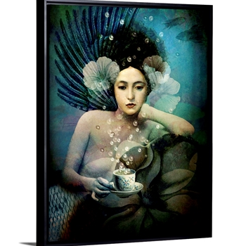 13W/17H Framed Stretched Canvas - Under the Sea - Catrin Welz-Stein