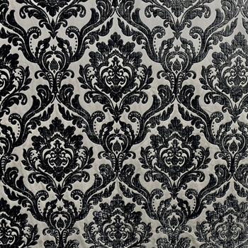 Chenille Jacquard - Neiman Charcoal,  57in, 100% Polyester, 15K DR, Repeat 14Hx18V