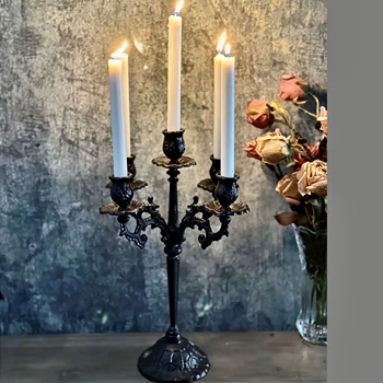 Candelabra - Vintage Black Iron 5Arm 11x17in