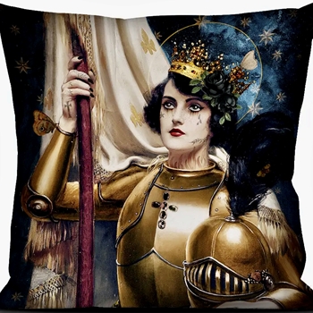Voglio Bene France - Velvet Cushion -  Saint Joan  20SQ - Luscious Synthetic Down Insert