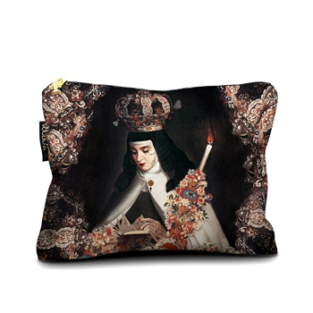 Voglio Bene France - Velvet Pouch 9x6in Prayer